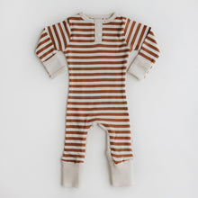 Load image into Gallery viewer, Zippy Growsuit: Biscuit Stripe
