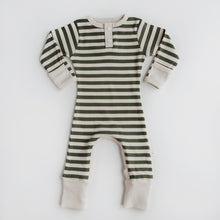 Load image into Gallery viewer, Zippy Growsuit: Olive Stripe