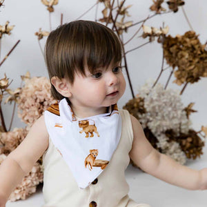 Organic Dribble Bib - Lion
