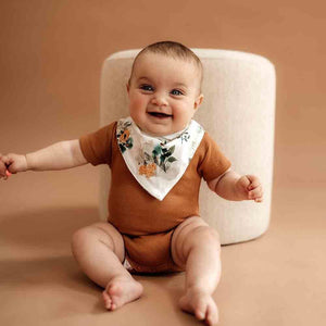 Organic Dribble Bib - Garden Bee