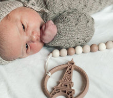 Load image into Gallery viewer, Clip &amp; Teether: Eiffel Tower - Caramel