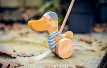 Load image into Gallery viewer, Push Toy Duck - Blue