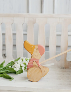 Push Toy Duck - Pink