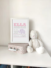 Load image into Gallery viewer, Framed Elephant Print - Personalised