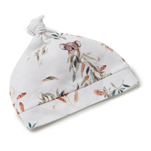 Load image into Gallery viewer, Jersey Baby Wrap &amp; Beanie Set: Koala