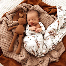 Load image into Gallery viewer, Jersey Baby Wrap &amp; Beanie Set: Koala