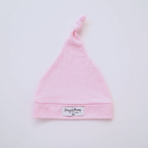 Knotted Beanie: Baby Pink