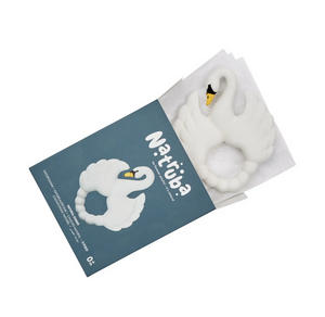 Natural Rubber Teether - White Swan