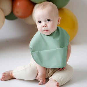 Snuggle Bib (Waterproof): Sage