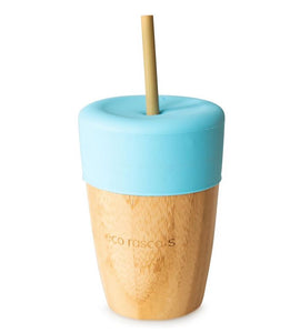 Big Cup, Topper & Straws: Blue