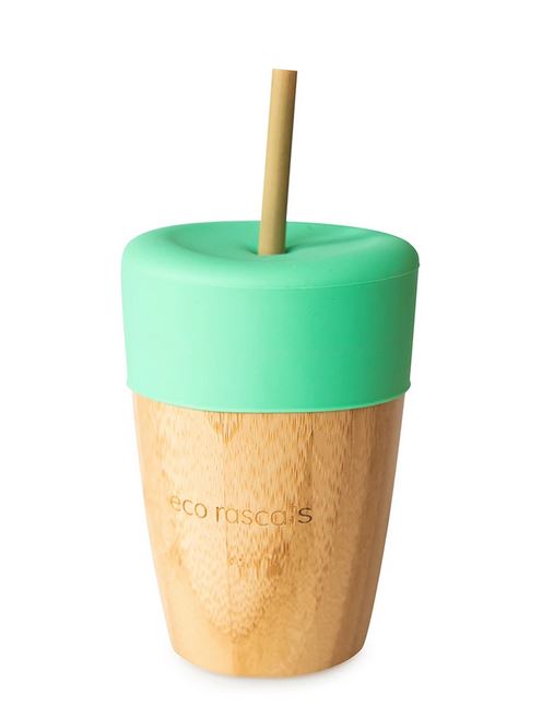 Big Cup, Topper & Straws: Green