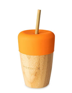 Big Cup, Topper & Straws: Orange